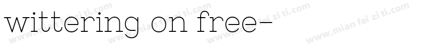 wittering on free字体转换